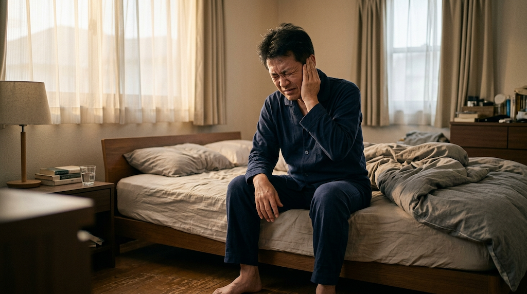★耳鳴りは朝の血圧急上昇のサイン？高血圧患者266人の研究が示したこと